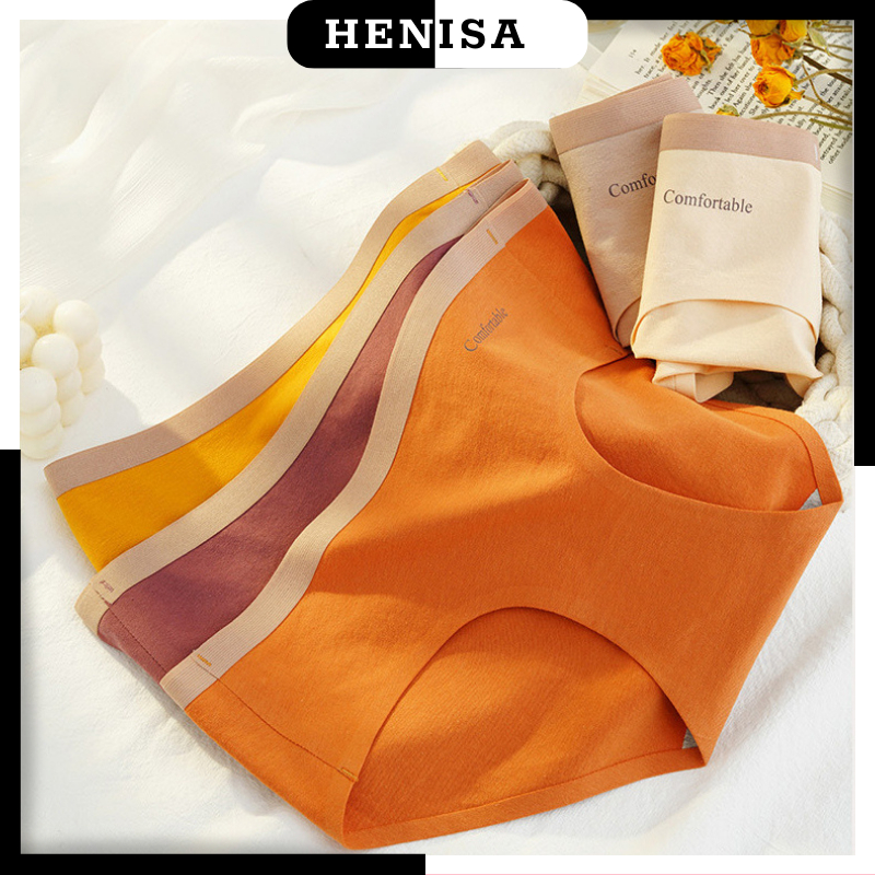 Quần Lót Nữ Cotton Cao Cấp Siêu Thoáng HENISA – Quần Chíp Nữ Lót Kháng Khuẩn Mã 117