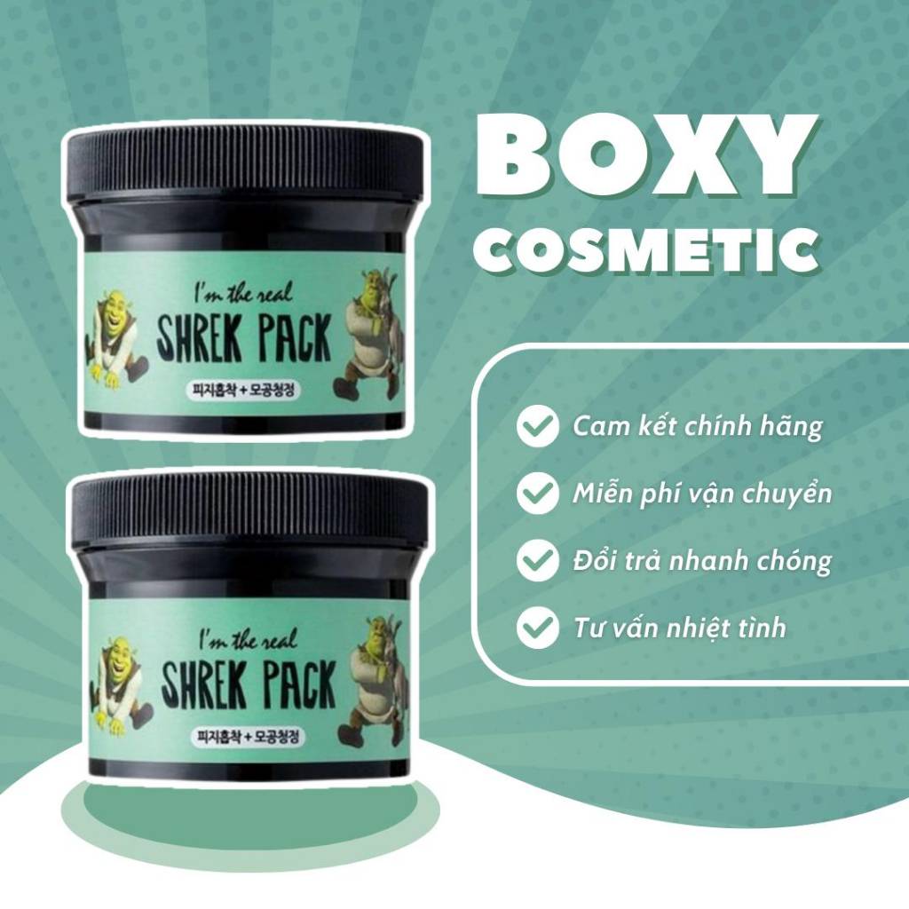 Mặt Nạ Đất Sét Bạc Hà I'm The Real Shrek Pack 110g