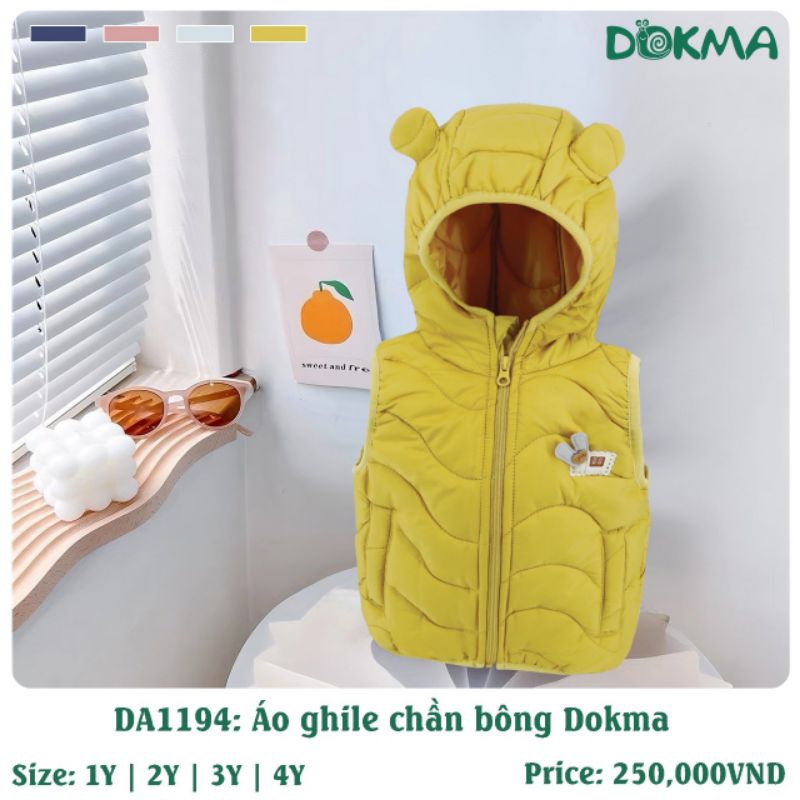 Áo khoác gile chần bông Dokma 1-4Y DA1194