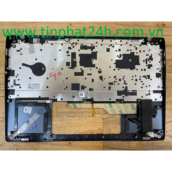 Thay Vỏ Mặt C Laptop MSI Modern 14 B11MOU B11MOL B5M A10M B11SB Xanh Đen TouchPad Lớn