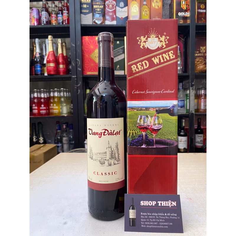 Vang Đà Lạt Đỏ CLASSIC 12% 750ml