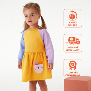 Váy vàng pha màu túi thỏ Little Maven thời trang trẻ em từ 2-7 tuổi LMS1624