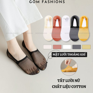 Tất lười nữ tàng hình chống tuột gót GOMTAT, chất liệu cotton cao cấp êm chân khử mùi thoáng khí  -HAILUOI-PO-3034-1DOI