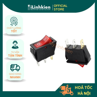 Công tắc bập bênh kcd3 16a/250v 3p 13x31mm có đèn chất lượng cao.