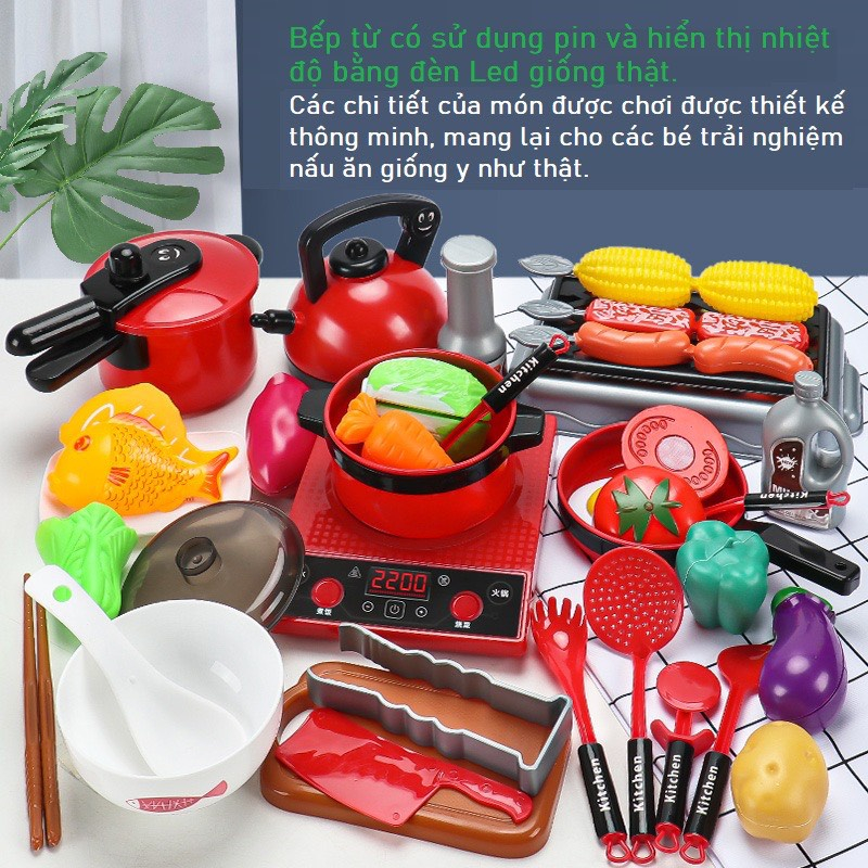 Đồ chơi nấu ăn nhiều chi tiết cho bé gái