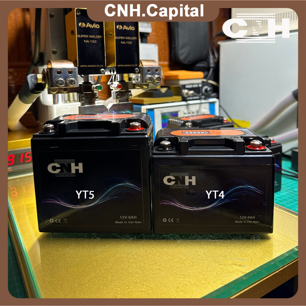 Bình ắc quy Lithium 12V - 6Ah thay thế cho Ắc quy xe máy