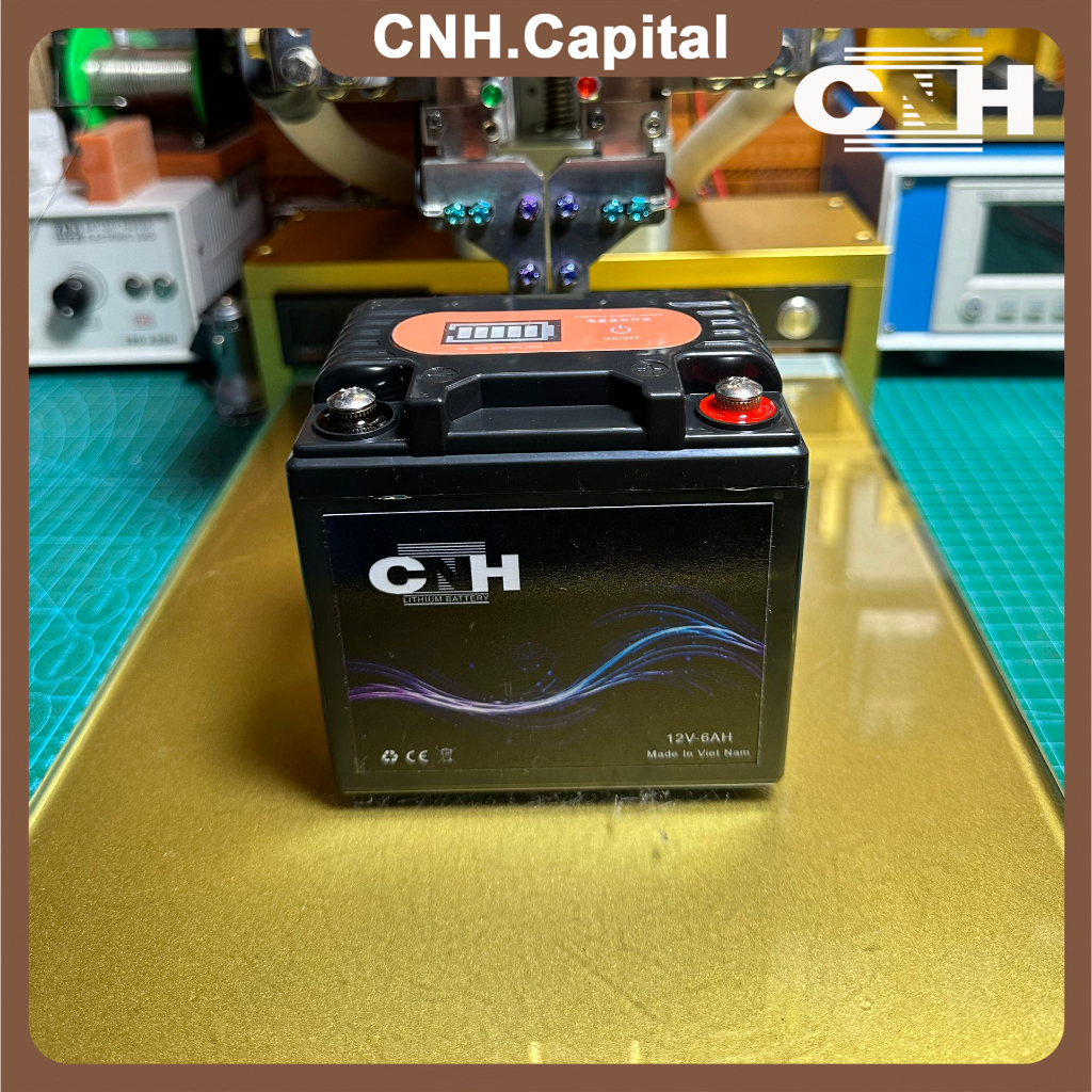Bình ắc quy Lithium 12V - 6Ah thay thế cho Ắc quy xe máy