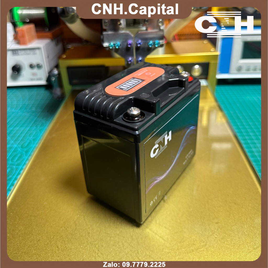 Bình ắc quy Lithium 12V - 6Ah thay thế cho Ắc quy xe máy