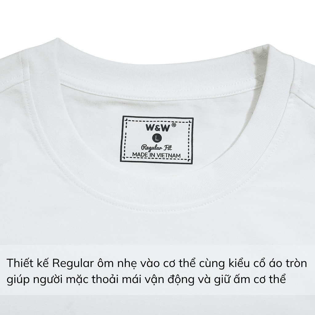 Áo Thun Nam Dài Tay Thu Đông W&W Cổ Tròn Thiết Kế Basic Thể Thao Thoáng Khí Mỏng Nhẹ Bền Màu WLT17