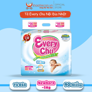 Tã – bỉm dán nội địa nhật every chu size newborn số lượng 90 miếng cho bé nb~5kg