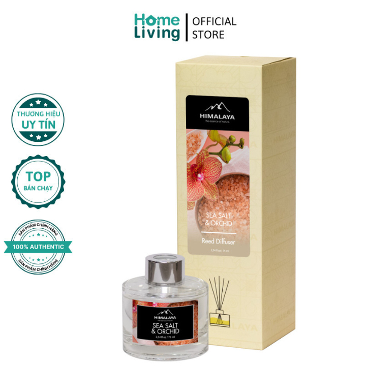 Bộ Tinh Dầu Tán Hương Sea Salt & Orchid - Hương Hoa và Trái Cây Ngọt Ngào Thắm Đượm