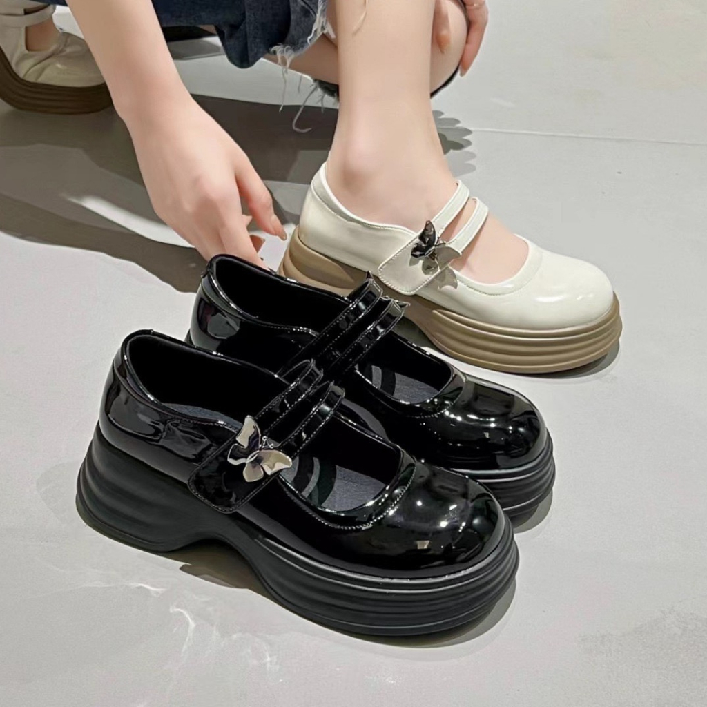 Giày LOLITA Nữ Da Bóng FAROSA -N52 giày ulzzang phong cách Hàn quốc mary quai cài đế cao cá tính năng động mới hot
