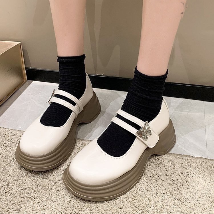 Giày LOLITA Nữ Da Bóng FAROSA -N52 giày ulzzang phong cách Hàn quốc mary quai cài đế cao cá tính năng động mới hot