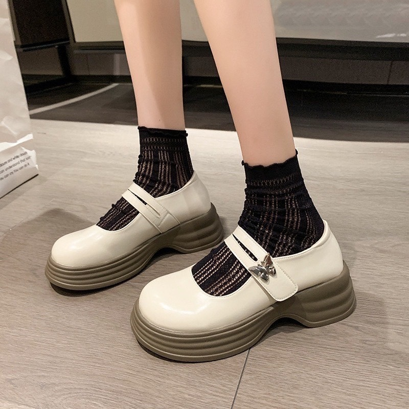 Giày LOLITA Nữ Da Bóng FAROSA -N52 giày ulzzang phong cách Hàn quốc mary quai cài đế cao cá tính năng động mới hot