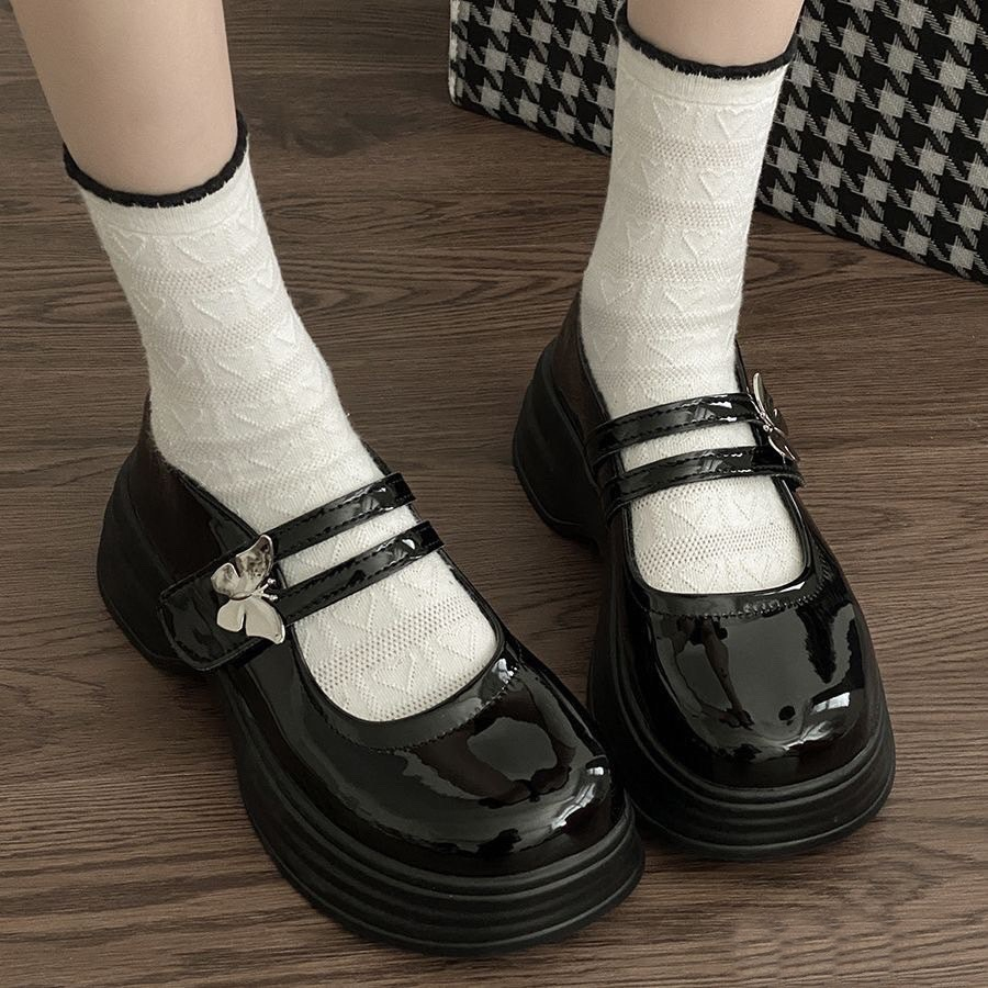 Giày LOLITA Nữ Da Bóng FAROSA -N52 giày ulzzang phong cách Hàn quốc mary quai cài đế cao cá tính năng động mới hot
