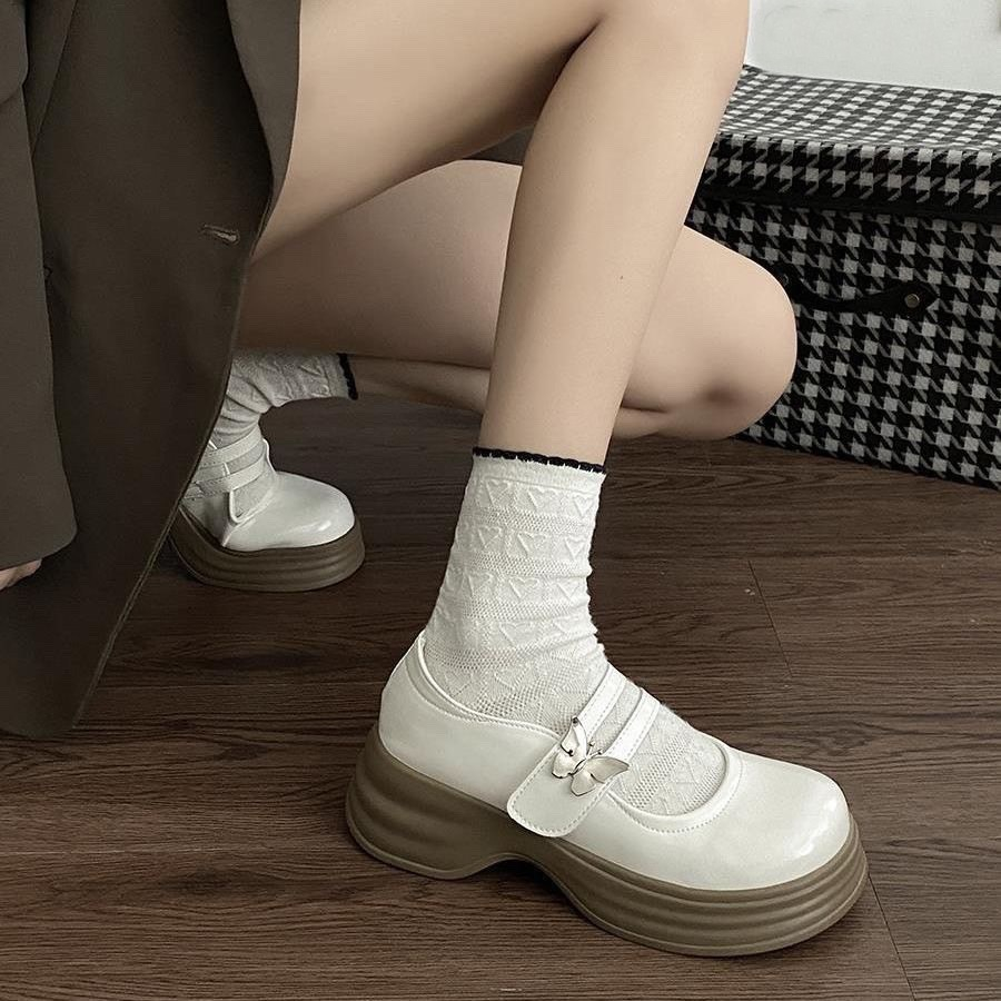 Giày LOLITA Nữ Da Bóng FAROSA -N52 giày ulzzang phong cách Hàn quốc mary quai cài đế cao cá tính năng động mới hot