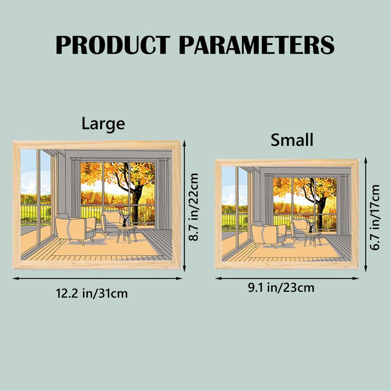 Tranh Đèn Led Tranh Led 3D Dercor Phát Sáng 3 Chế Độ Màu Trang Trí Phòng Khách Phòng Ngủ Bàn Làm Việc Tranh Vẽ Treo