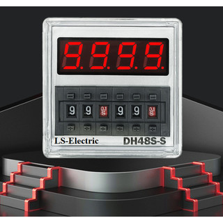 Công tắc thời gian dh48s-s 220v ls-electric hẹn giờ theo giây từ 0.1s-99h hàng chính hãng timer hẹn giờ rơ le thời gian