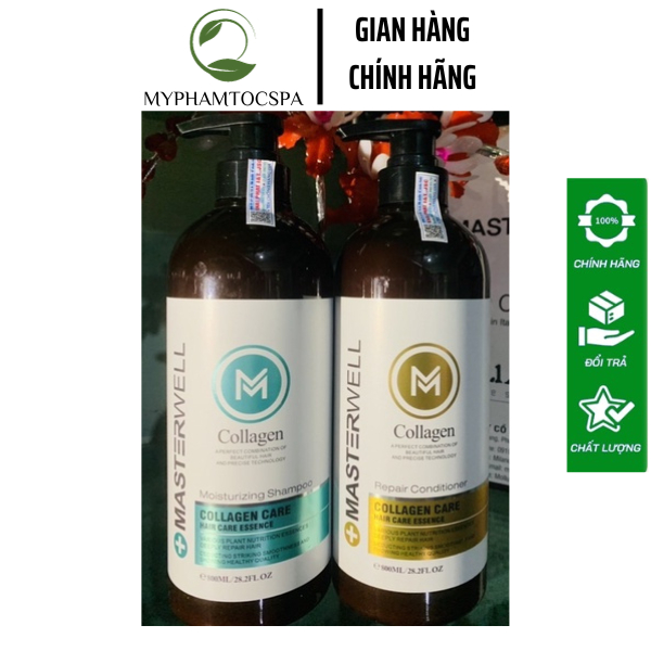 DẦU GỘI XẢ SIÊU PHỤC HỒI COLLAGEN MASTERWELL 800ML Myphamtocspa
