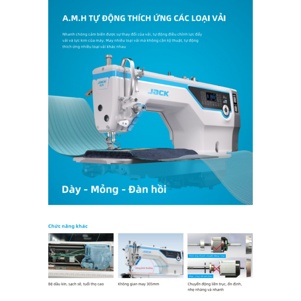 MÁY 1KIM JACK A5-A  mới 100% 💥 CHÍNH HÃNG 💥 MÁY 1KIM JACK  TẶNG 10 SUỐT VÀ VỈ 10 KIM