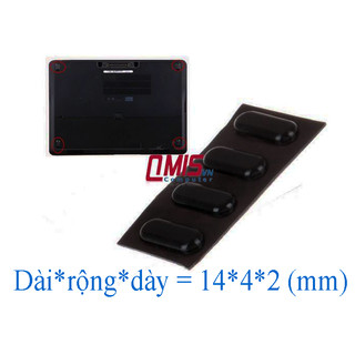 CHÂN ĐẾ CAO SU laptop Dell Latitude E7240 E7250 E7440 E7450 7240 7250 7450 - Size 14*4*2 (mm)