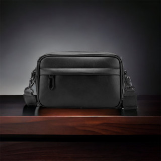 Túi đeo chéo da ipad kiểu ngang caro xanh M14 Shalla