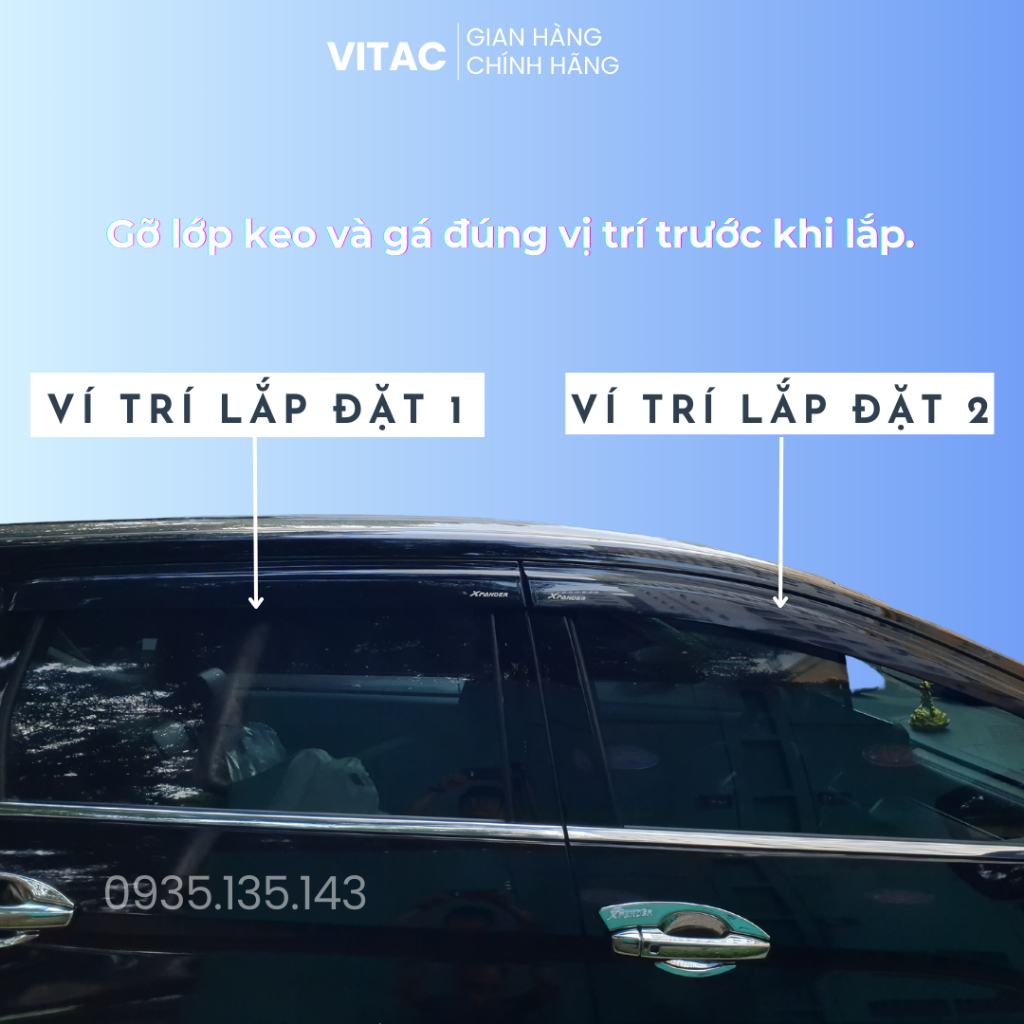 Vè Che Mưa Mitsubishi xpander 2018-2023, Xpander Cross Nhựa ABS Đen