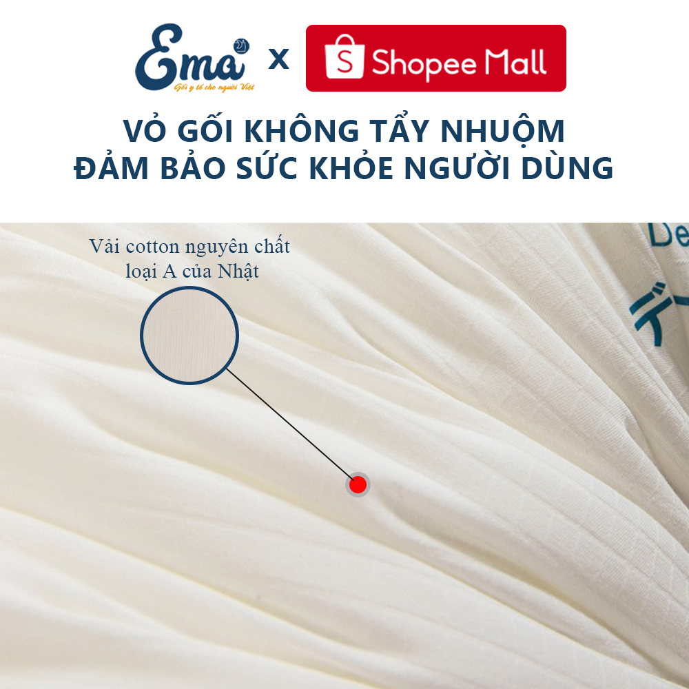 Gối lông vũ nhân tạo EMA Deep Sleep cao cấp - Mềm mại siêu êm cho giấc ngủ ngon thoải mái - Đa dạng kích thước