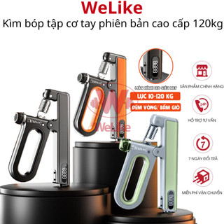 Kìm bóp tập cơ tay 120kg Welike - Kìm bóp tay có đếm số tự động điều chỉnh lực 60 100 120kg tập cơ ngón tay gym hiệu quả