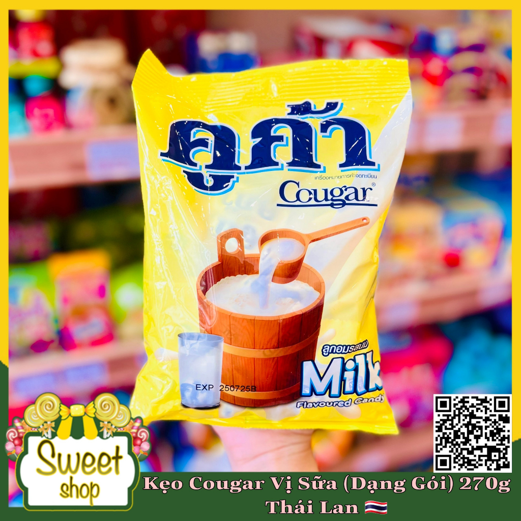 🍬🥛 Kẹo Cougar vị sữa 270g - Thái Lan 🇹🇭🇹🇭