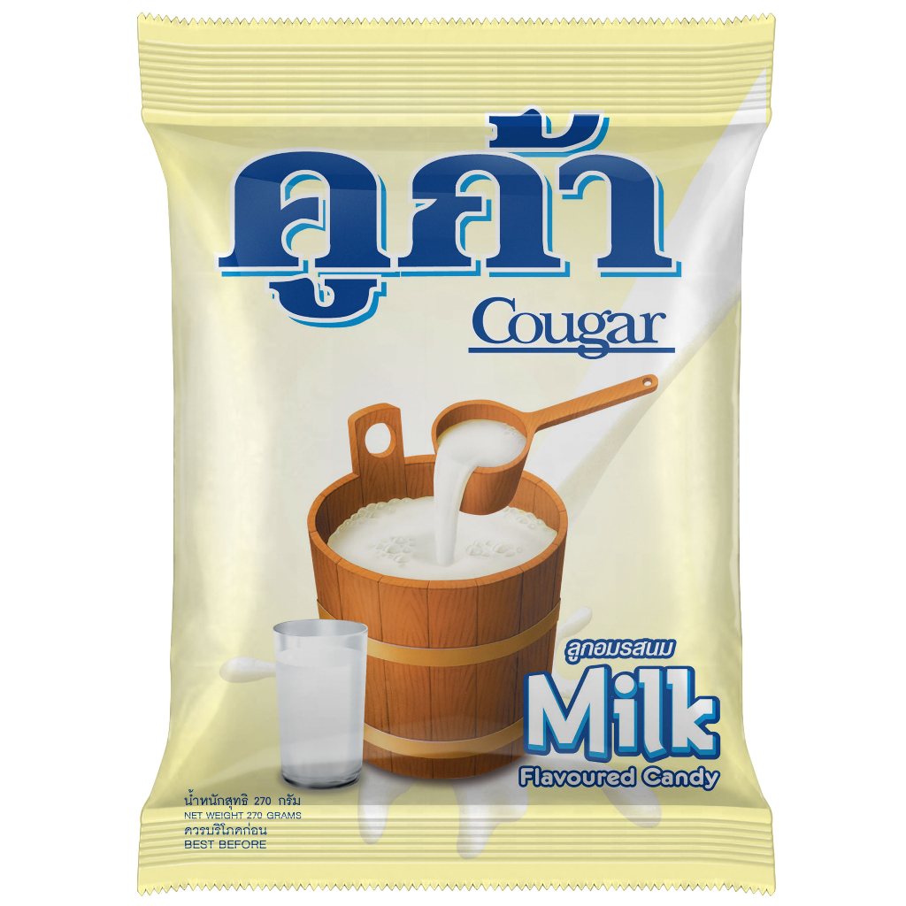 🍬🥛 Kẹo Cougar vị sữa 270g - Thái Lan 🇹🇭🇹🇭