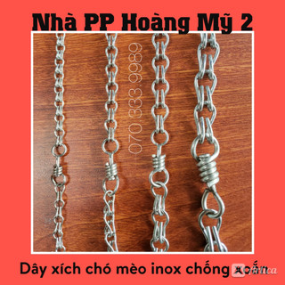 Dây dắt chó - dây xích chó mèo inox