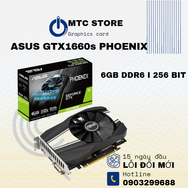 Card màn hình Asus Phoenix Gtx 1660 Super-6g