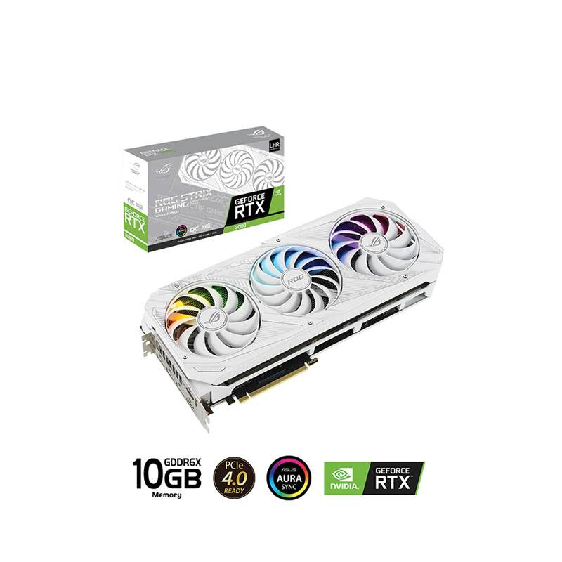Card Màn Hình Asus RTX 3080 Rog White 10GB OC cũ