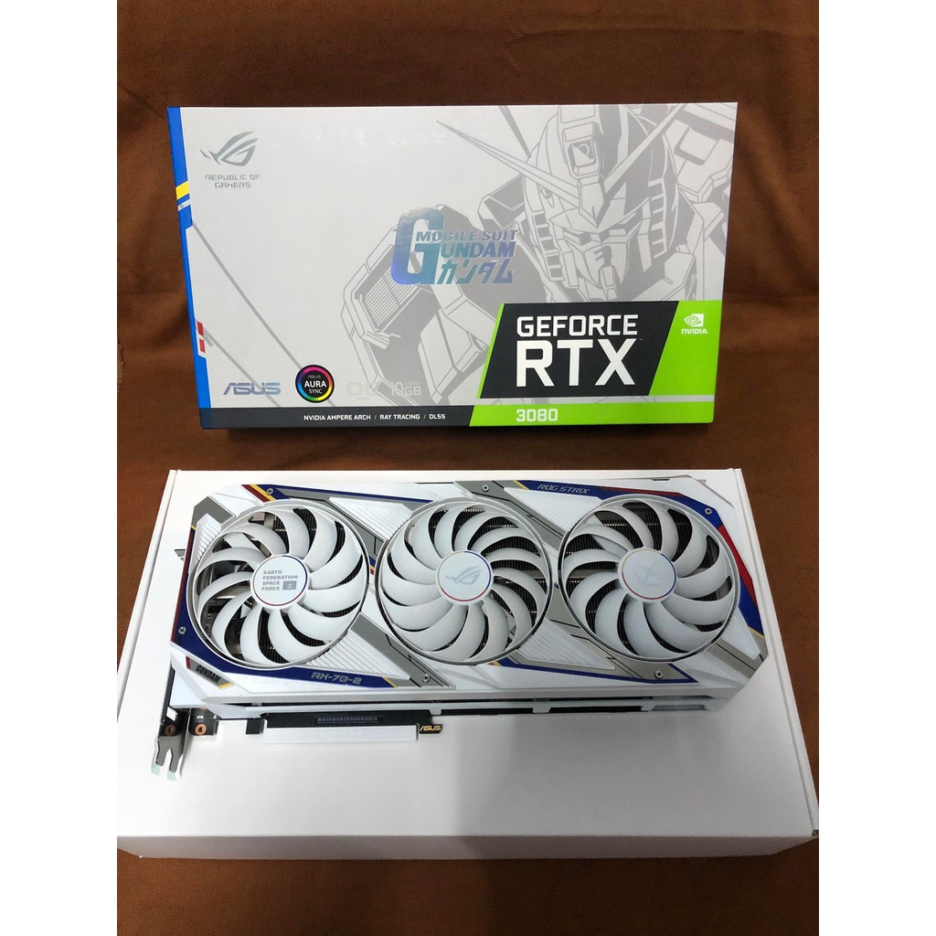 Card Màn Hình Asus RTX 3080 Rog White 10GB OC cũ