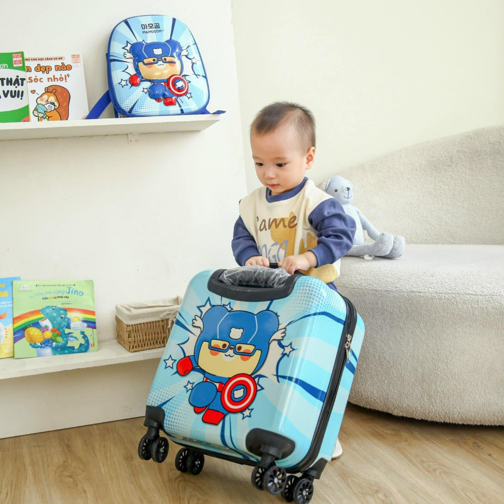 Vali gấu Mamogom siêu xinh size 18 inch cho bé