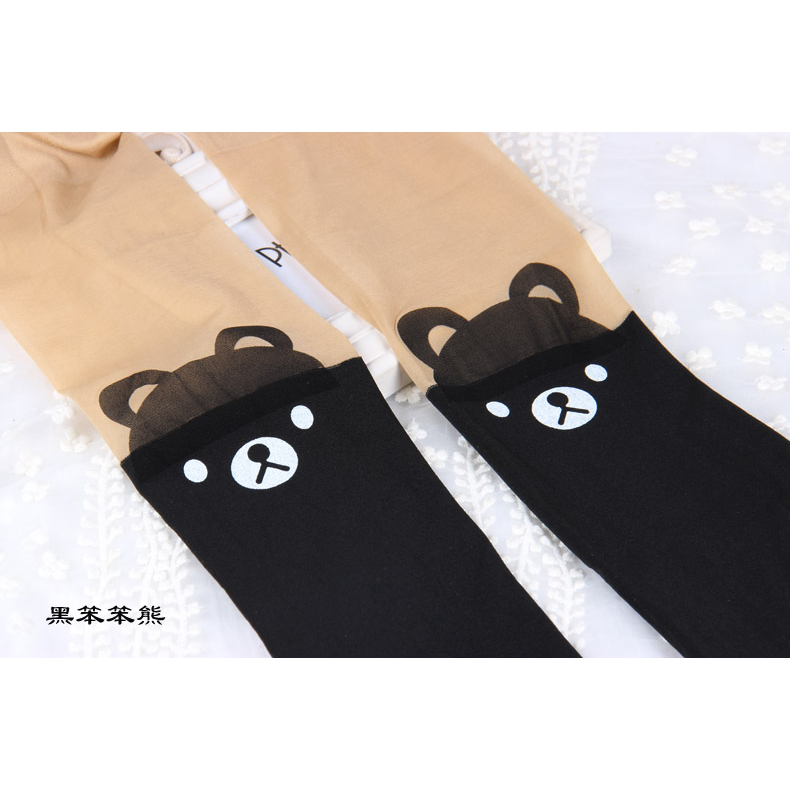 Quần tất giả đùi tatoo mặt mèo