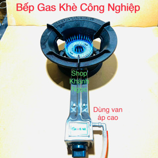 Bếp Khè Gas Công Nghiệp GLOBAL + Van Dây Lửa mạnh Chất Liệu Gang Đúc Nguyên Khối - Bảo Hành 1 Đổi 1