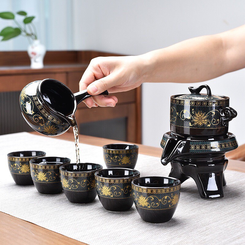 Bộ ấm chén uống trà cao cấp cổ điển, sang trọng
