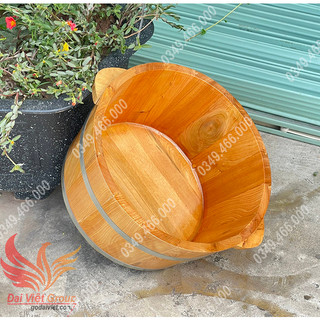 Chậu ngâm chân gỗ pơ mu - bồn gỗ ngâm chân - gỗ pơ mu chất lượng tuyệt đối