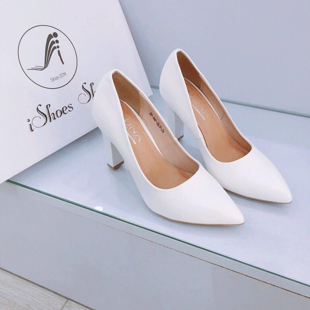 Giày cao gót nữ đế trụ cao 8cm - D666