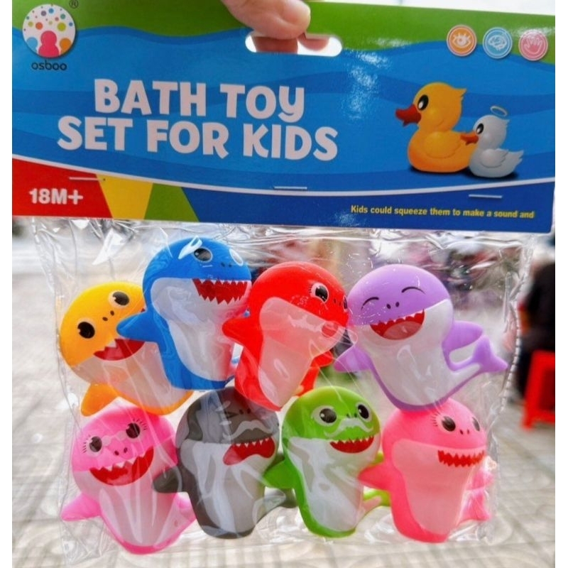 Đồ chơi cá mập baby shark bóp kiu chút chít cho bé