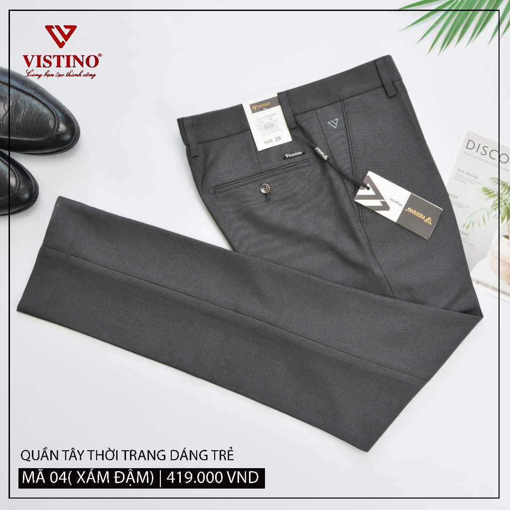 Quần Tây Thời Trang 0ly Slimfit Form Ôm Vistino 419