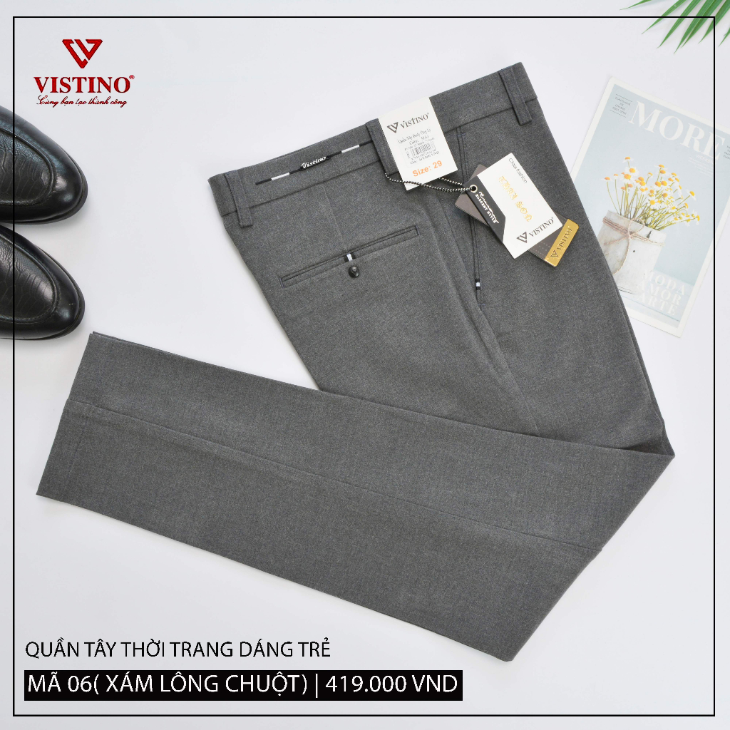 Quần Tây Thời Trang 0ly Slimfit Form Ôm Vistino 419