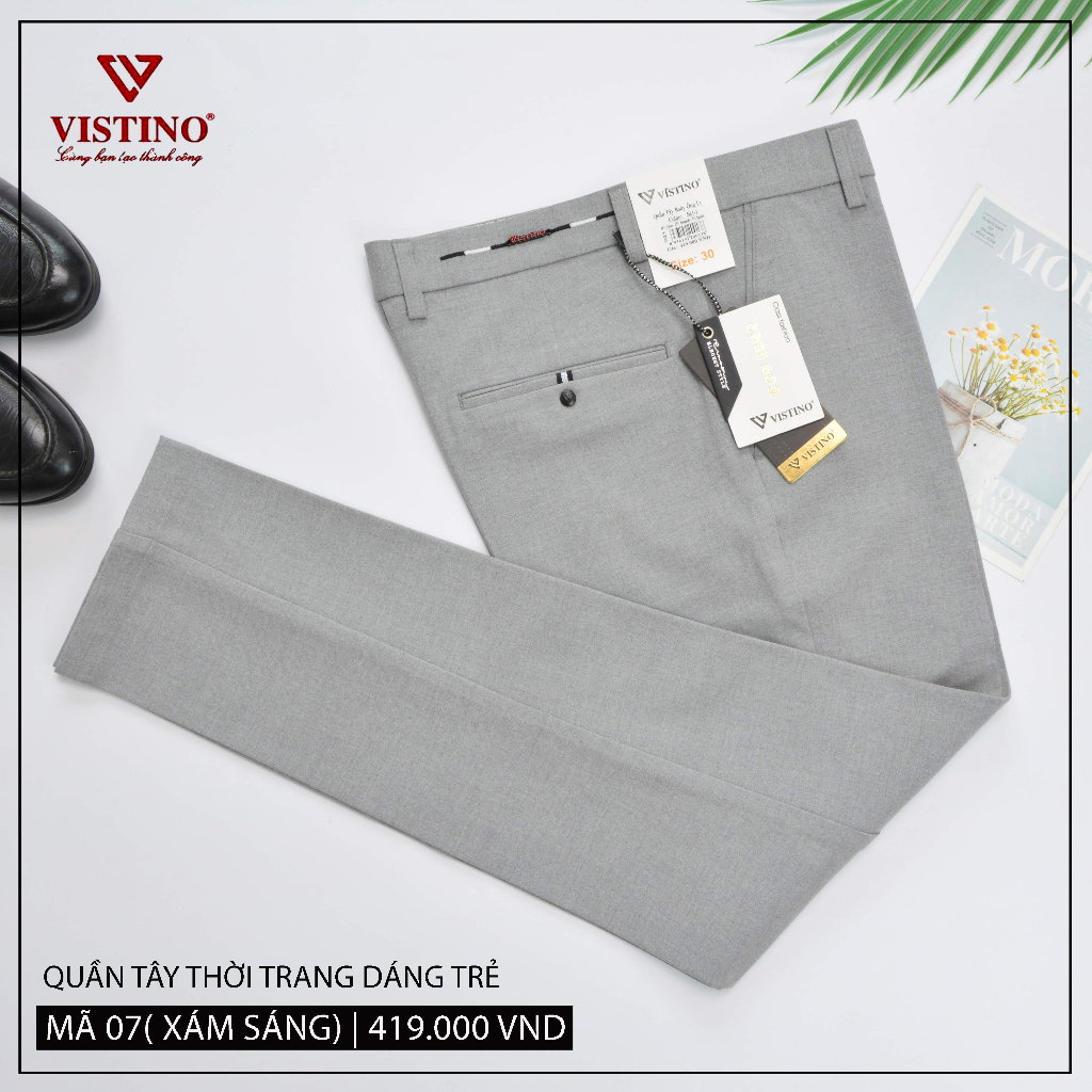 Quần Tây Thời Trang 0ly Slimfit Form Ôm Vistino 419