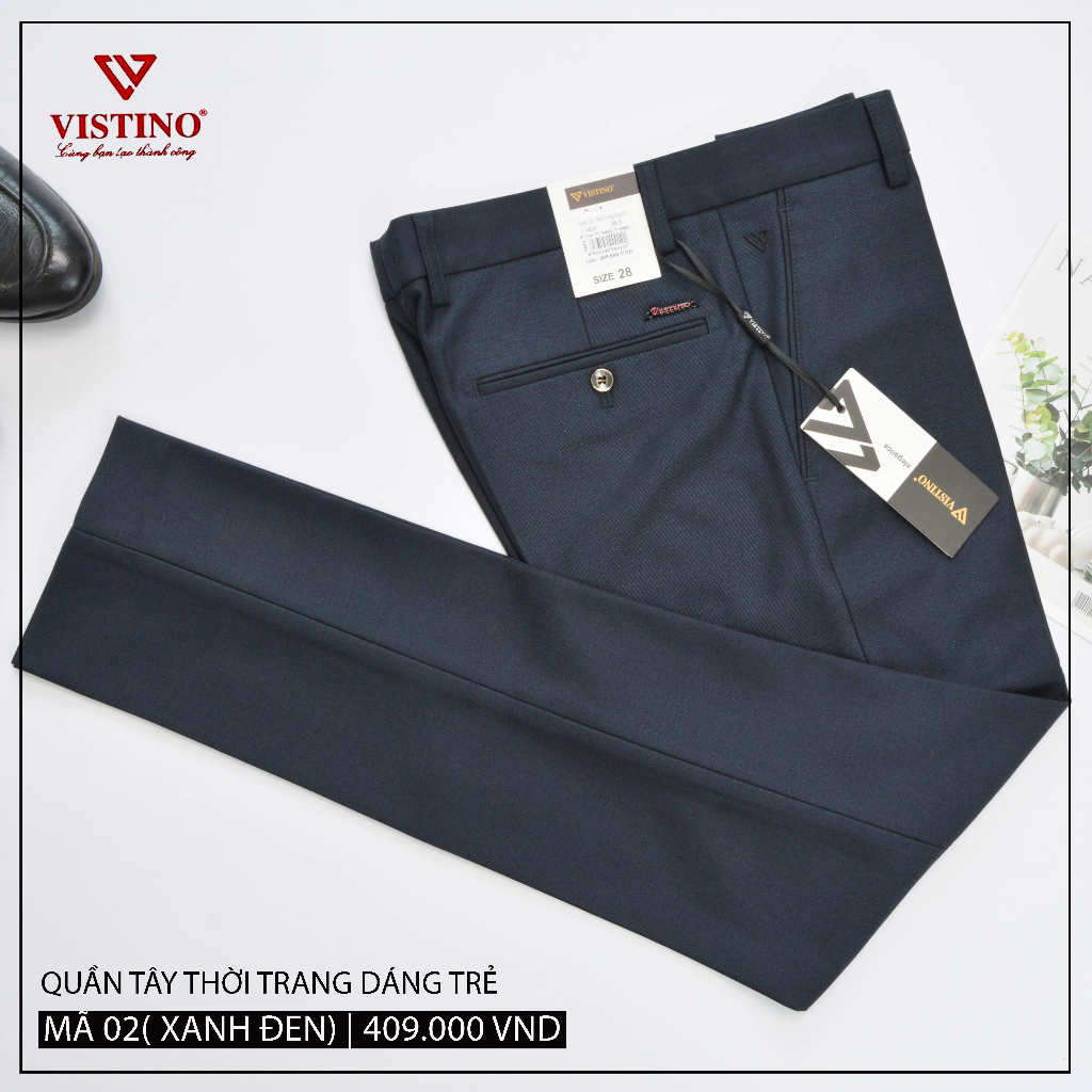 Quần Tây Thời Trang Dáng Trẻ 0ly Slimfit Form Ôm Vistino 409