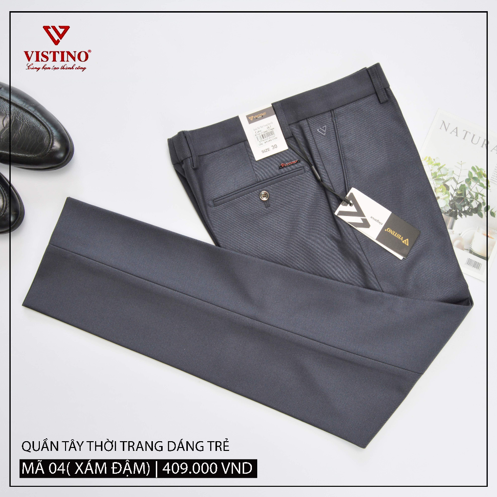 Quần Tây Thời Trang Dáng Trẻ 0ly Slimfit Form Ôm Vistino 409