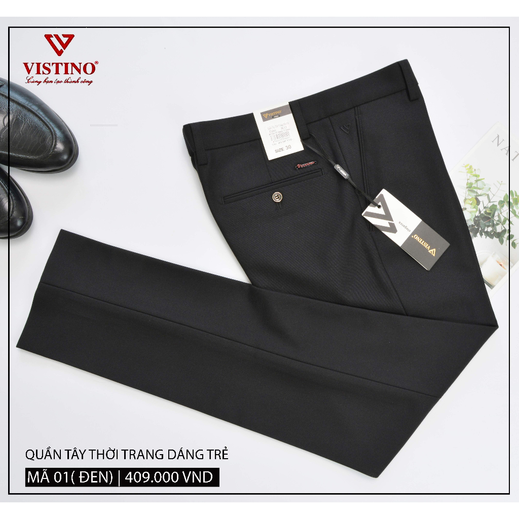 Quần Tây Thời Trang Dáng Trẻ 0ly Slimfit Form Ôm Vistino 409