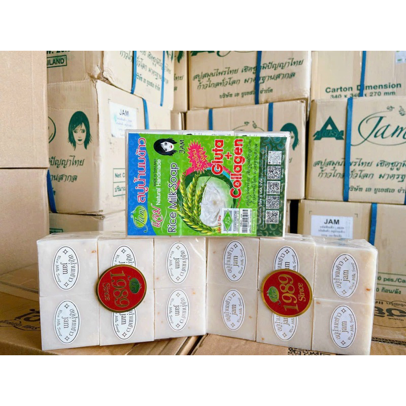 COMBO 3 LỐC Xà Phòng Cám Gạo JAM Thái Lan