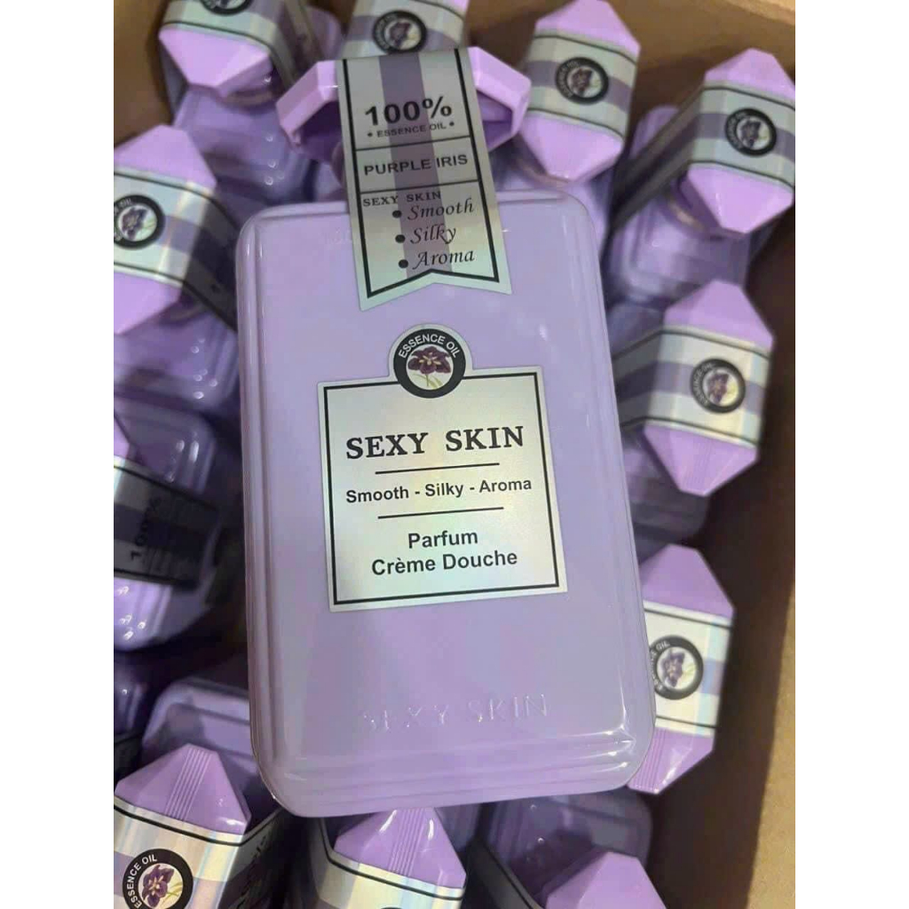 Sữa tắm hương nước hoa Pháp SEXY SKIN 600ml hương purple irish